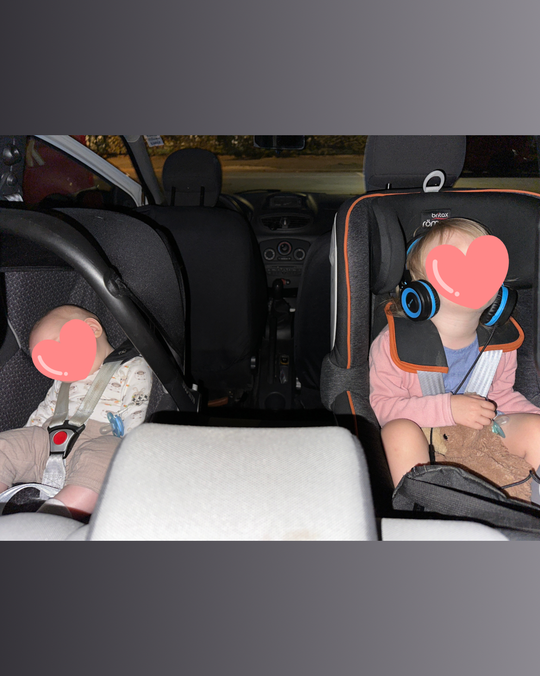 Im Auto zu viert